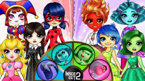 Кем из Головоломка 2 | Inside Out 2 станет Леди Баг? Маринетт, Уэнсдэй,  Помни | Идеи из бумаги DIY