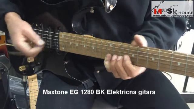 Maxtone EG 1280 BK Elektricna gitara смотреть онлайн