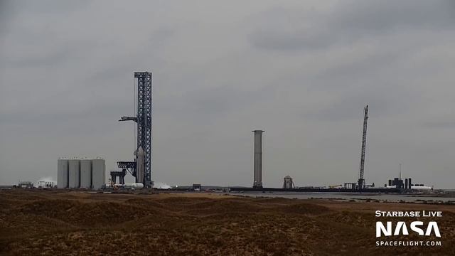 Starbase Orbital Launch Mount Venting | SpaceX Boca Chica смотреть онлайн