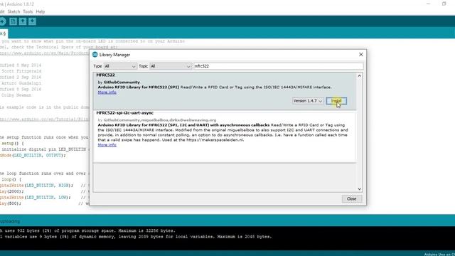 How to Install MFRC 522 RFID Reader Library in Arduino IDE | Quick steps without any Download. смотреть онлайн