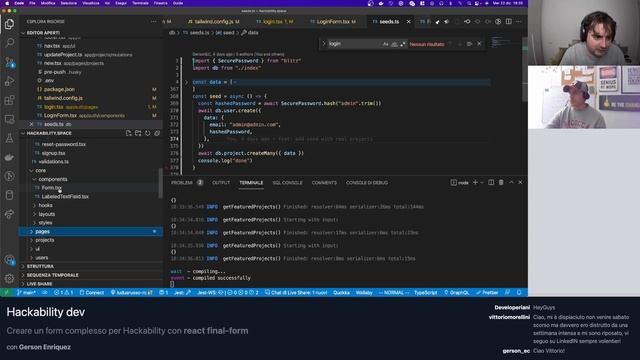 Creare un form per Hackability con React FinalForm смотреть онлайн