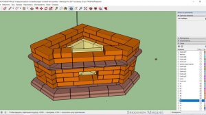 ПРОЕКТ УГЛОВОЙ ПЕЧИ-КАМИНА. ПОРЯДОВКА КАЖДОГО РЯДА. ССЫЛКА НА СКАЧИВАНИЕ.