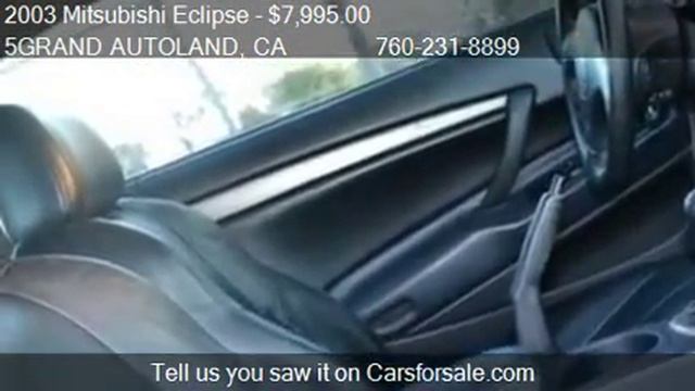 2003 Mitsubishi Eclipse GTS for sale in Oceanside, CA 92054 смотреть онлайн