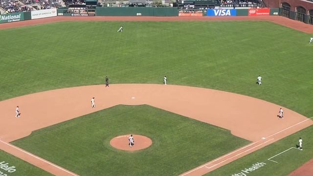 Mike Yastrzemski’s Double and Wilmer Flores scores at Oracle Park 7/3/22 смотреть онлайн