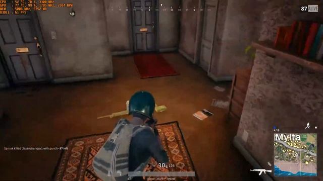 PUBG FPS Benchmark ULTRA - i5 7400 + GTX 1080 смотреть онлайн