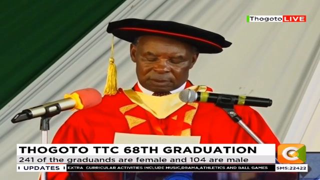 RMS Chairman Dr. SK Macharia's inspiring speech at Thogoto TTC graduation смотреть онлайн