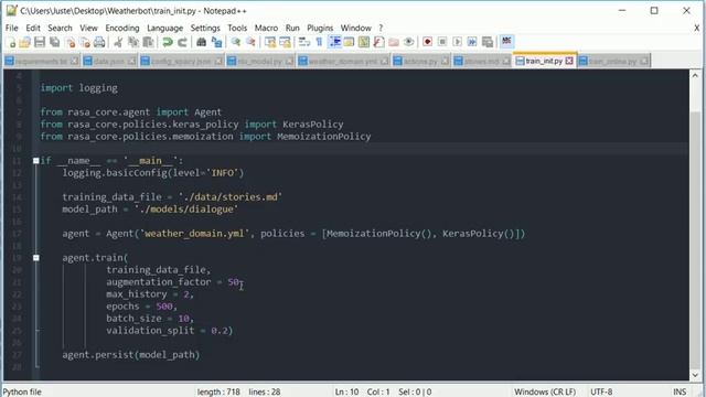 Building a chatbot with Rasa NLU and Rasa Core смотреть онлайн
