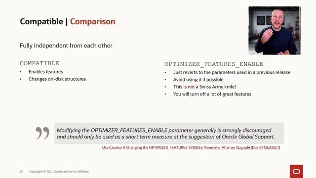 Recommendation for changing compatible parameter in Oracle Database смотреть онлайн