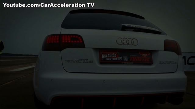 Audi RS6 Avant V10 750hp Acceleration 0-100 0-200 SOUND смотреть онлайн