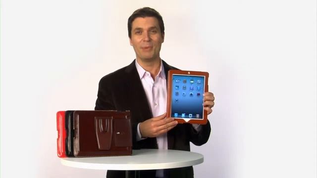 Piges iPad 2 GENUINE leather case with stand by MapiCases - www.MapiCases.com смотреть онлайн