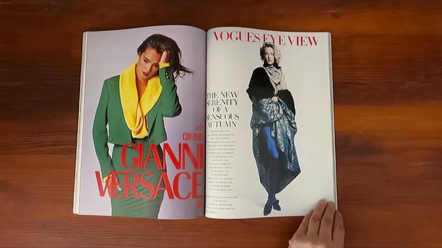 1989 August ASMR Magazine Flip Through: British Vogue w Cindy Crawford, Tatjana Patitz, Vanessa Duv смотреть онлайн