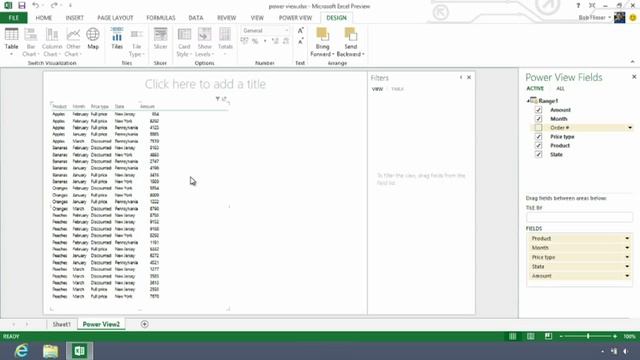 Interactive Reporting with Power View, Excel Power View Tutorial смотреть онлайн