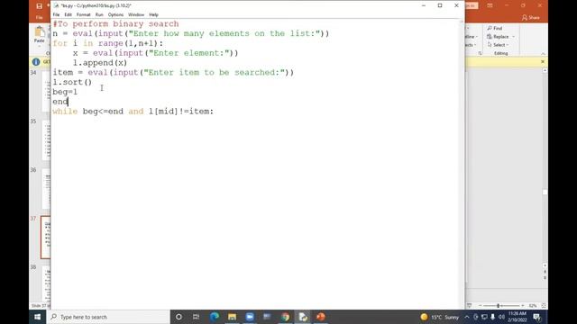 Programming in Python Lecture 5 Dated 10 Feb 2022 смотреть онлайн