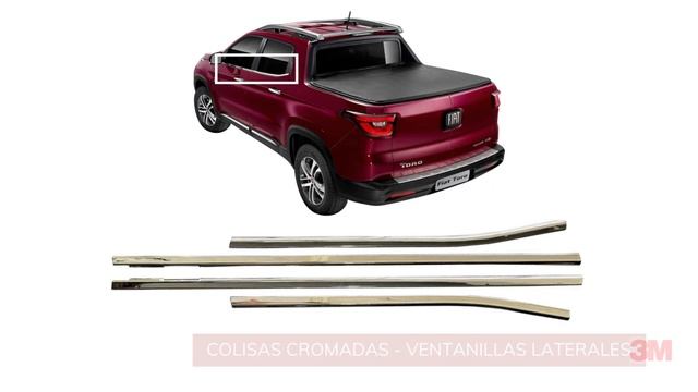 Molduras Cromadas de Ventanillas para Fiat Toro | Silvaflex смотреть онлайн