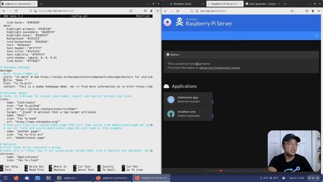 Pi-Hosted : Installing and Configuring Homer Dashboard Part 2 смотреть онлайн