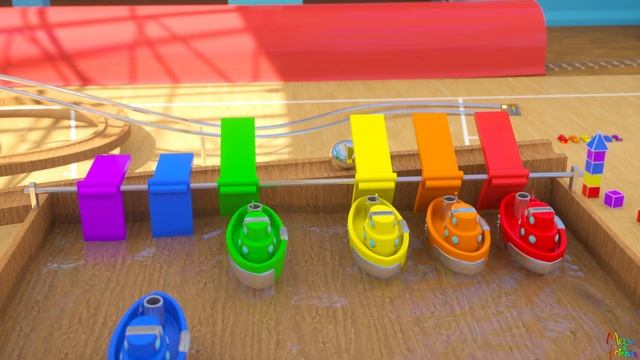 Learn Numbers, Shapes and Colors with Chain Reactions! | Amazing Adventures with Max and Friends! смотреть онлайн