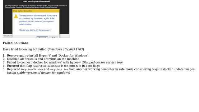 Hyper-V Could Not Connect to MobyLinuxVM of Docker & Docker Won't Run (2 Solutions!!) смотреть онлайн