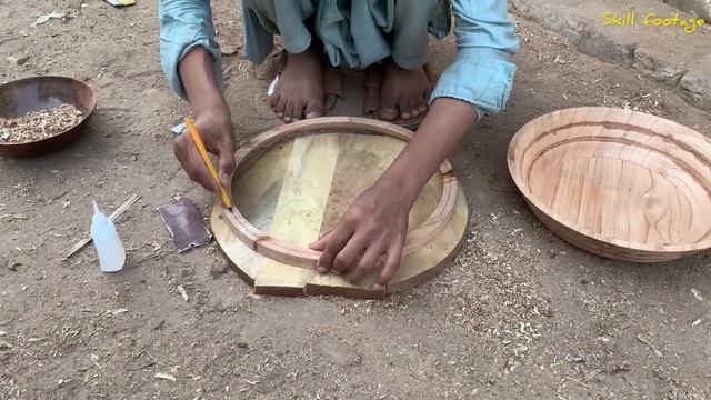 How A Woodworking Master Makes Bowls || Woodturning Into Beautiful Bowls On Custom Lathe Machine