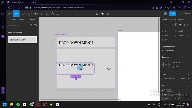 How to Create an Interactive Drop Down Menu in Figma (EASY) смотреть онлайн
