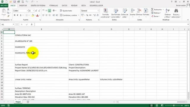 AUTOCAD CIVIL 3D 2016 SESION 8 EXPORTANDO LA DATA DE LOS PUNTOS AL EXCEL смотреть онлайн