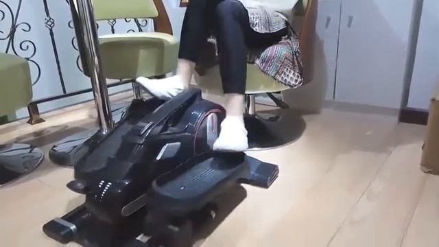 Bionic Body Magnetic Tension Under Desk Elliptical Mini Stepper Trainer with Resistance Tubes NS100