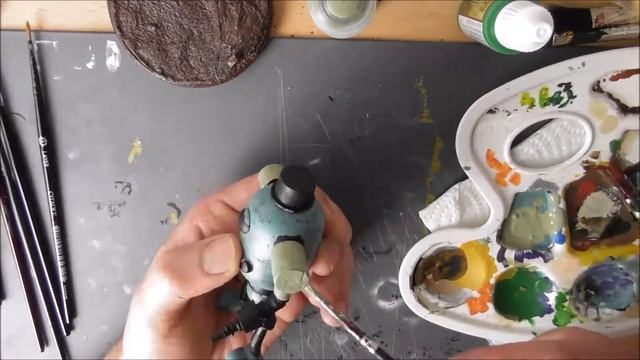 I build a rusty robot from scratch for my SciFi - Western Diorama - Timelapse смотреть онлайн