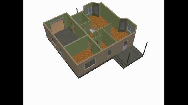 Проект дома мансардного типа с гаражом и террасой. смотреть онлайн