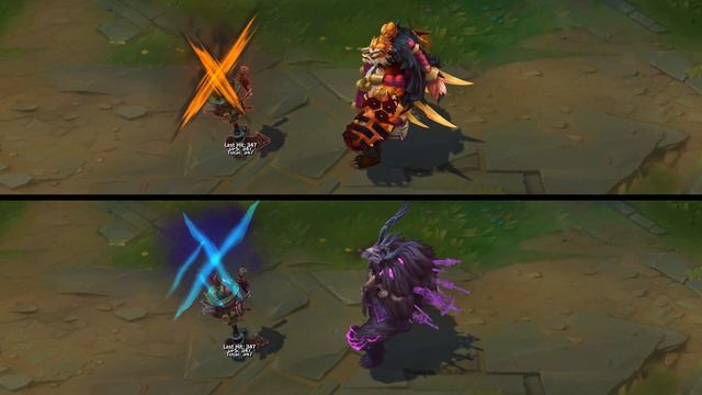 Inkshadow Volibear vs Thousand Pierced Volibear Skins Comparison (League of Legends) смотреть онлайн