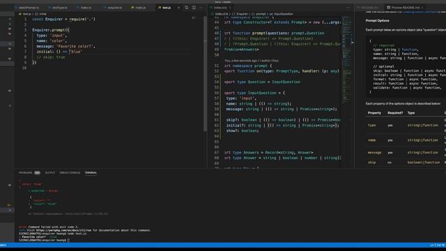[typescript] add types to enquirer, streaming part 10 смотреть онлайн