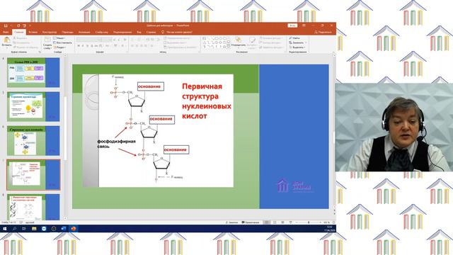 10 класс. Химия. Приходько Т.В. Тема: "Нуклеиновые кислоты" смотреть онлайн