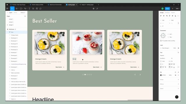 Landing Page UI Design in Figma | Web Design Speed Art Tutorial смотреть онлайн