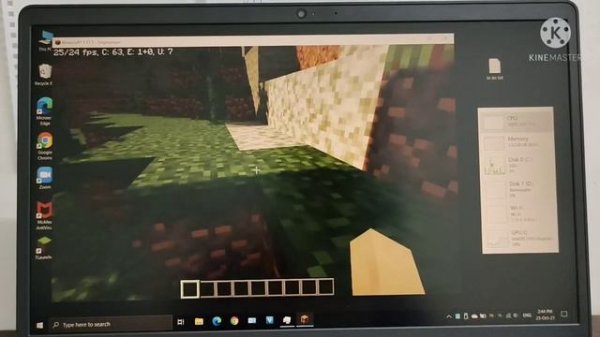 Running Minecraft java shaders on low end PC ( core i3 1005G1 4 gb ram )