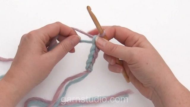 How to crochet a cord with 2 strands / 2 colours смотреть онлайн