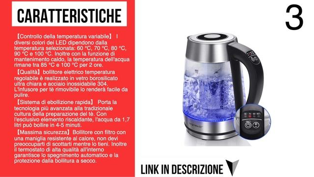 MIGLIORI BOLLITORI ACQUA ELETTRICI NOVEMBRE 2021 AMAZON смотреть онлайн