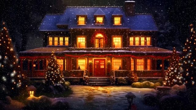 Relaxing Christmas Music With Fireplace Sounds ? Sleep Music, Calming Piano Christmas Music смотреть онлайн