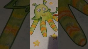 Рисование на тему "Портрет инопланетянина" в подготовительной группе