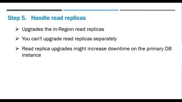 Step 5 Handle read replicas смотреть онлайн