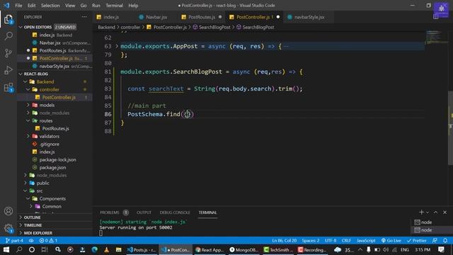 MERN Stack Project - Add Search Feature To BlogApp | MongoDb Indexes | part-5 | Greatcoders смотреть онлайн