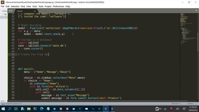 Text Classifier App with Streamlit and River Python (Online Machine Learning) смотреть онлайн