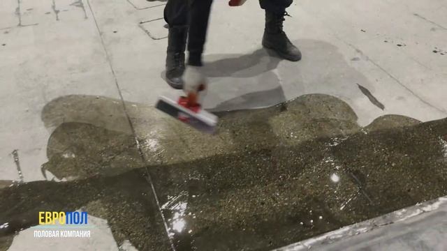 Полимерные полы. Подготовка основания. Нанесение полимерного покрытия Sika. Наливные полы смотреть онлайн