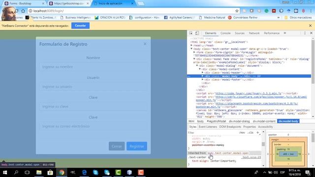 Login - Integración  De JSP, Boostrap Y JQuery