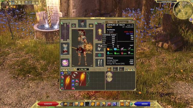 Titan Quest ETERNAL EMBERS: "ARMOR OF TROY" Full EPIC Set build guide! смотреть онлайн