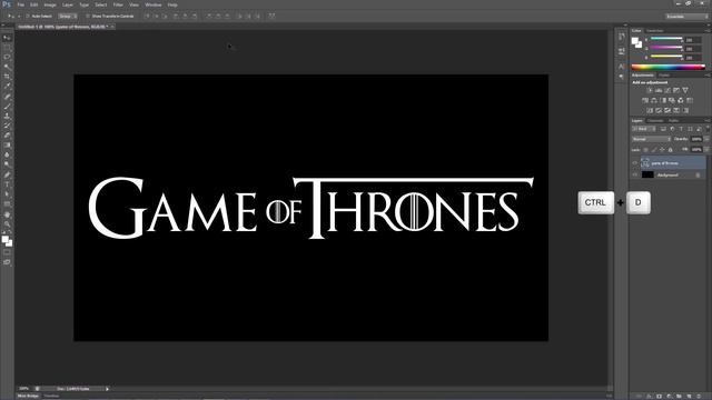 Photoshop Tutorial: How to Create Game of Thrones Text смотреть онлайн