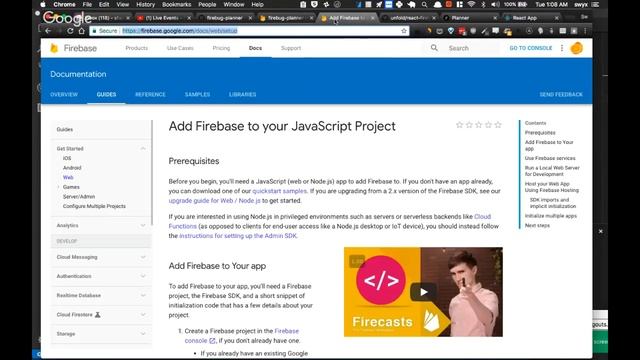 Firebug 0: React-Firebase Todo смотреть онлайн