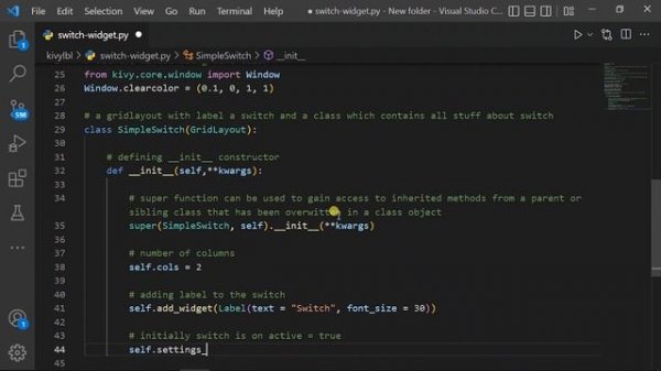 How To Create A Switch Button In Python Kivy Framework-python kivy gui tutorial