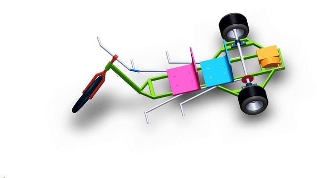 Проект Модель в 3D Дрифт трайка двухместного Drift Trike 3D смотреть онлайн