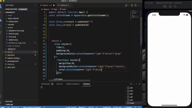 React Native Tutorial 39 - React Native - Appearance смотреть онлайн