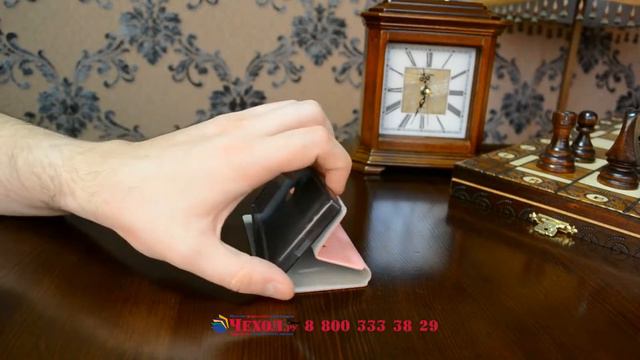 чехол-книжка водоотталкивающий на жёсткой металлической основе для Microsoft Lumia 532 розовый смотреть онлайн