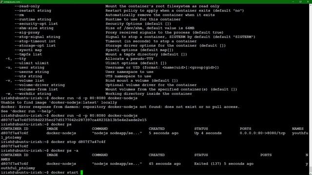 Docker image running nodejs service - 3 смотреть онлайн