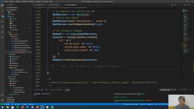 12 - Exporter les données personnelles avec Symfony 5 смотреть онлайн